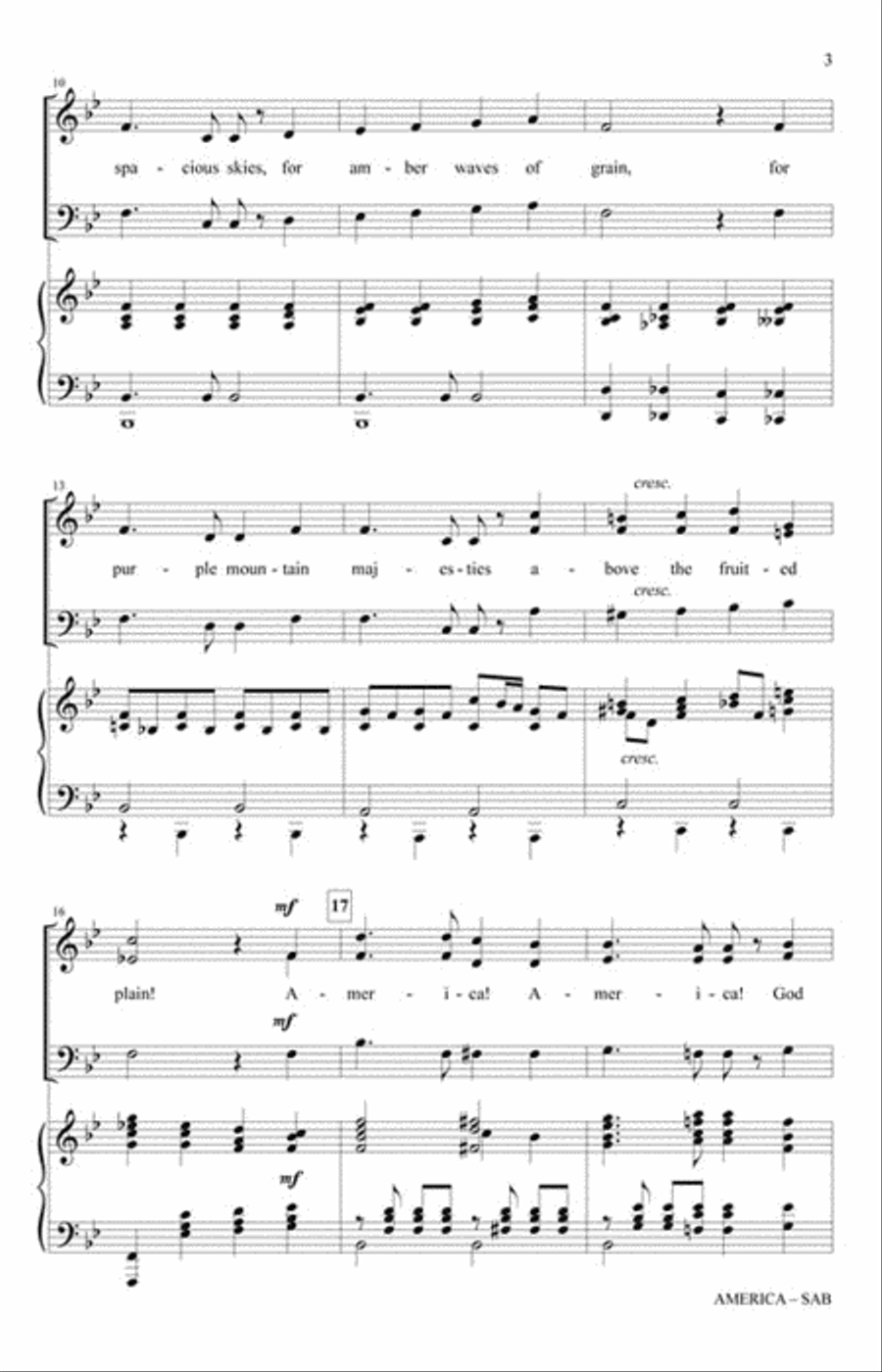 America 3-Part scores gallery preview page 3