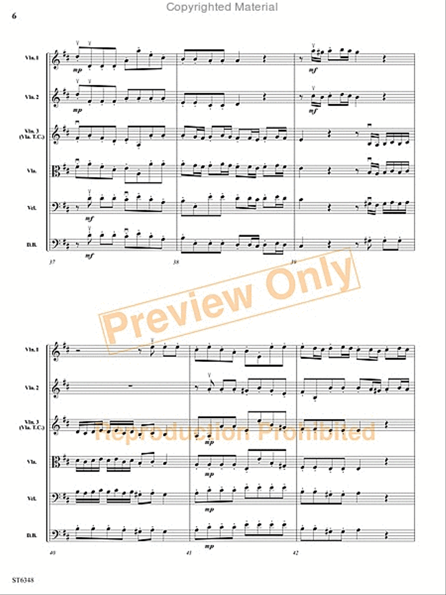 Grave and Allegro String Orchestra scores gallery preview page 19
