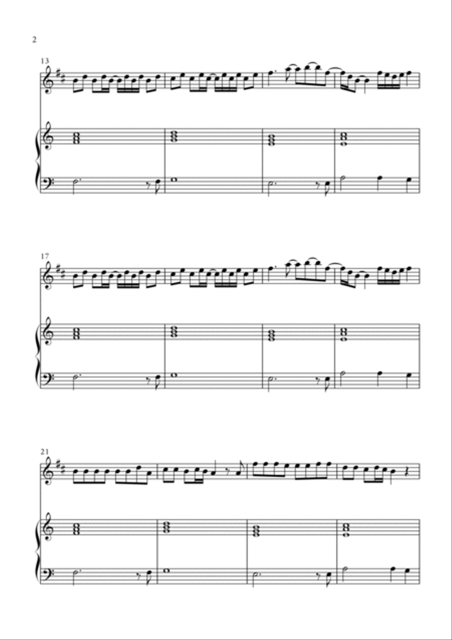 Peaches Peaches B-Flat Trumpet scores gallery preview page 2