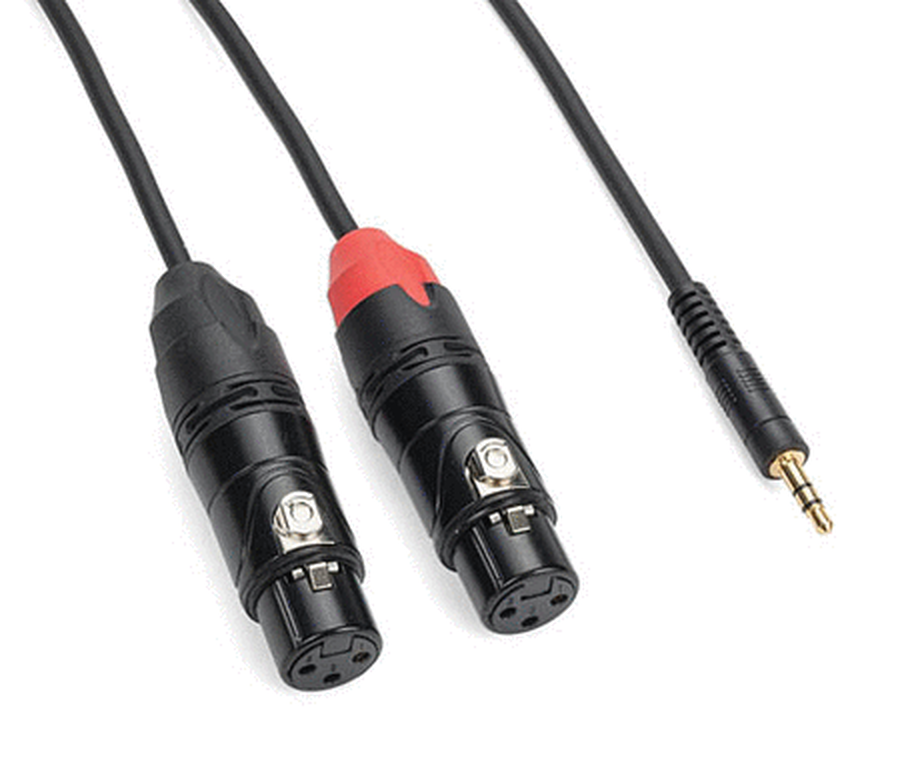 Tourtek Pro – 1/8″ TRS (Stereo) to Dual XLR (Female) Cable