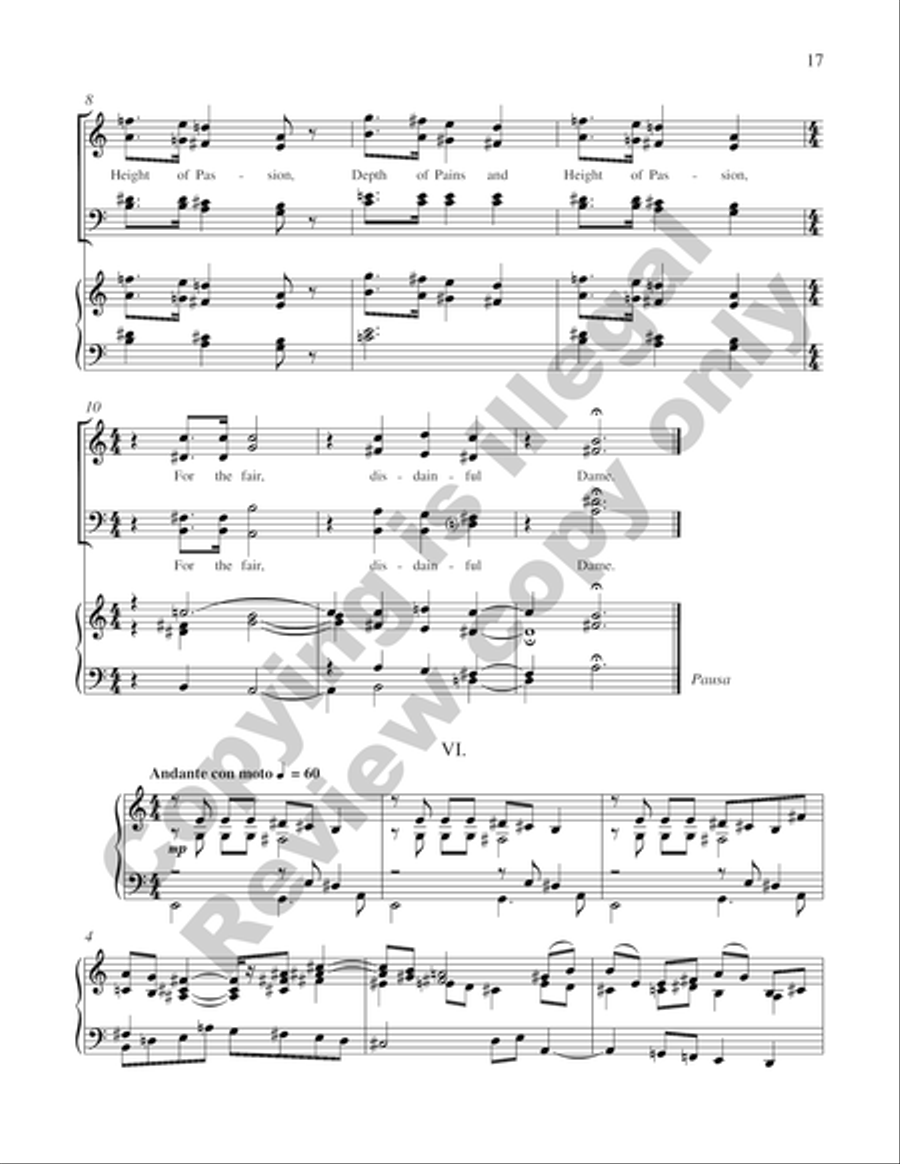 A Song for St. Cecilia's Day 4-Part scores gallery preview page 24