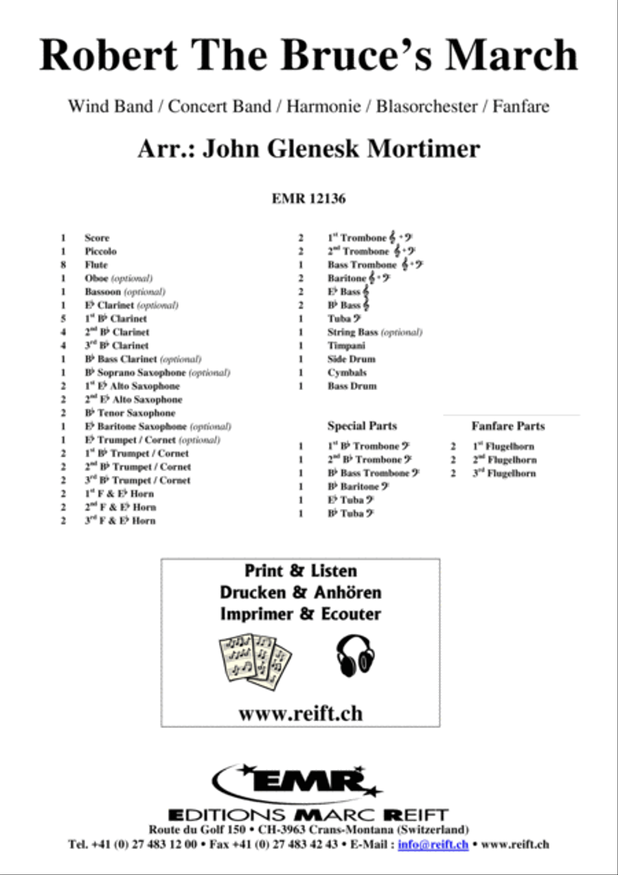Robert The Bruce's March Concert Band scores gallery preview page 2