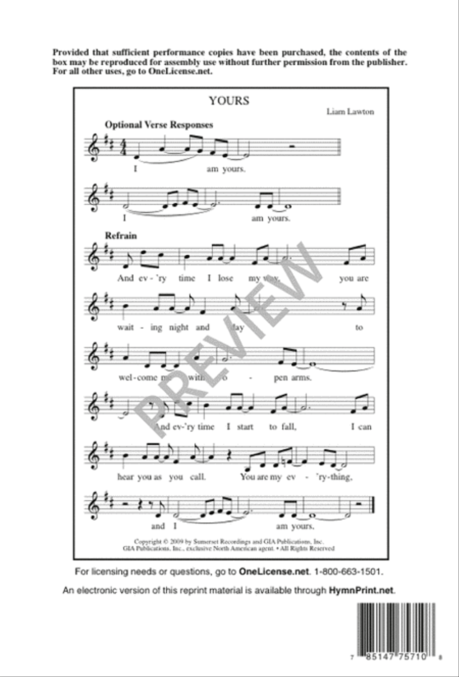 Yours 3-Part scores gallery preview page 16