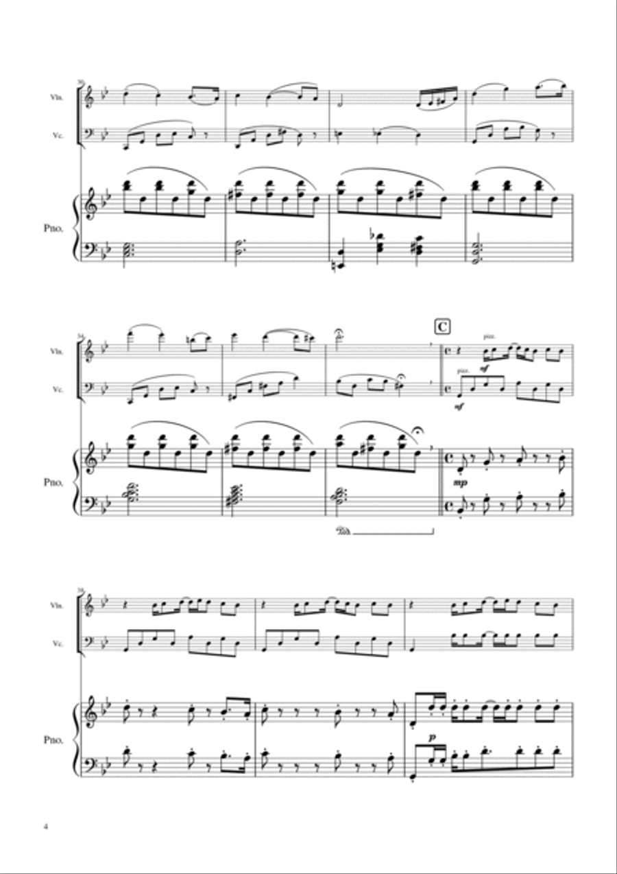 Hana-bi Piano Trio scores gallery preview page 6