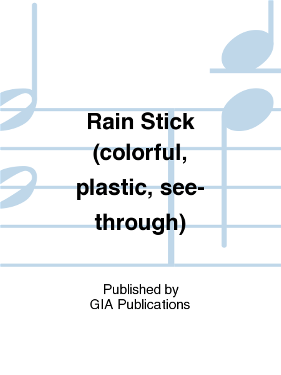 Rain Stick (colorful, plastic, see-through) School and Community scores gallery preview page 1