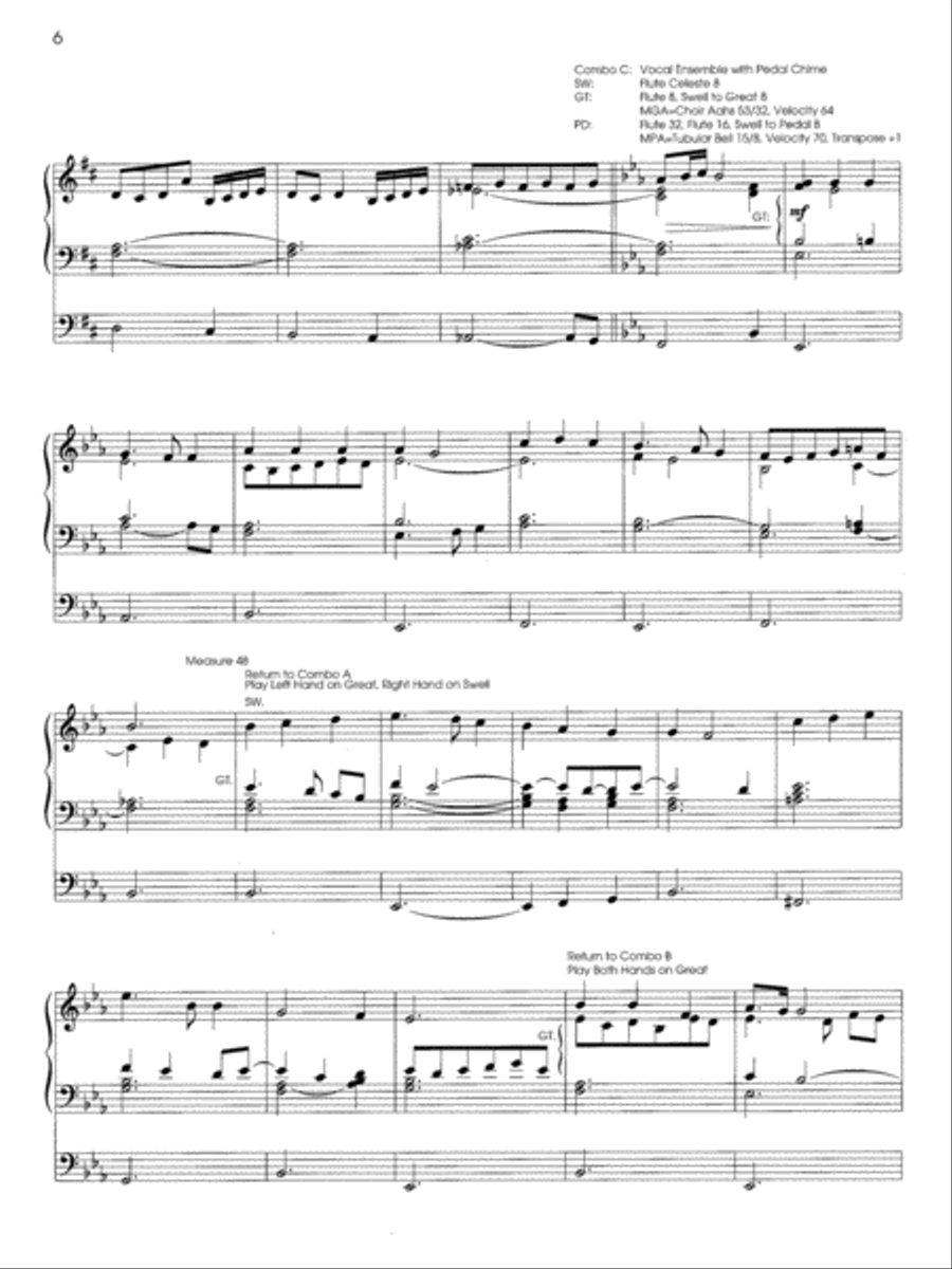 Midi Orchestrations for Organ Piano scores gallery preview page 4