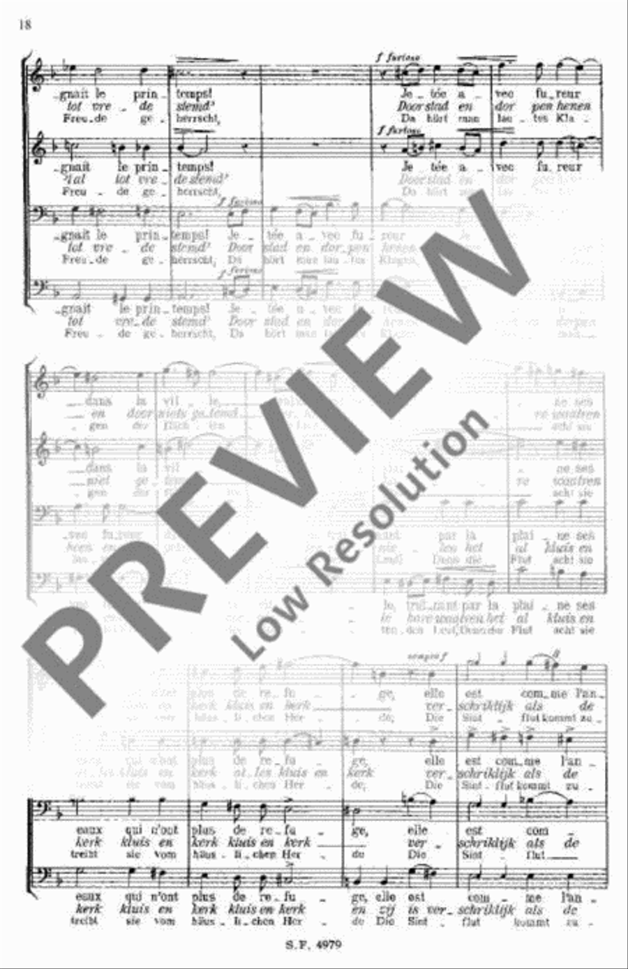 La Meuse La Meuse Men's Choir scores gallery preview page 19