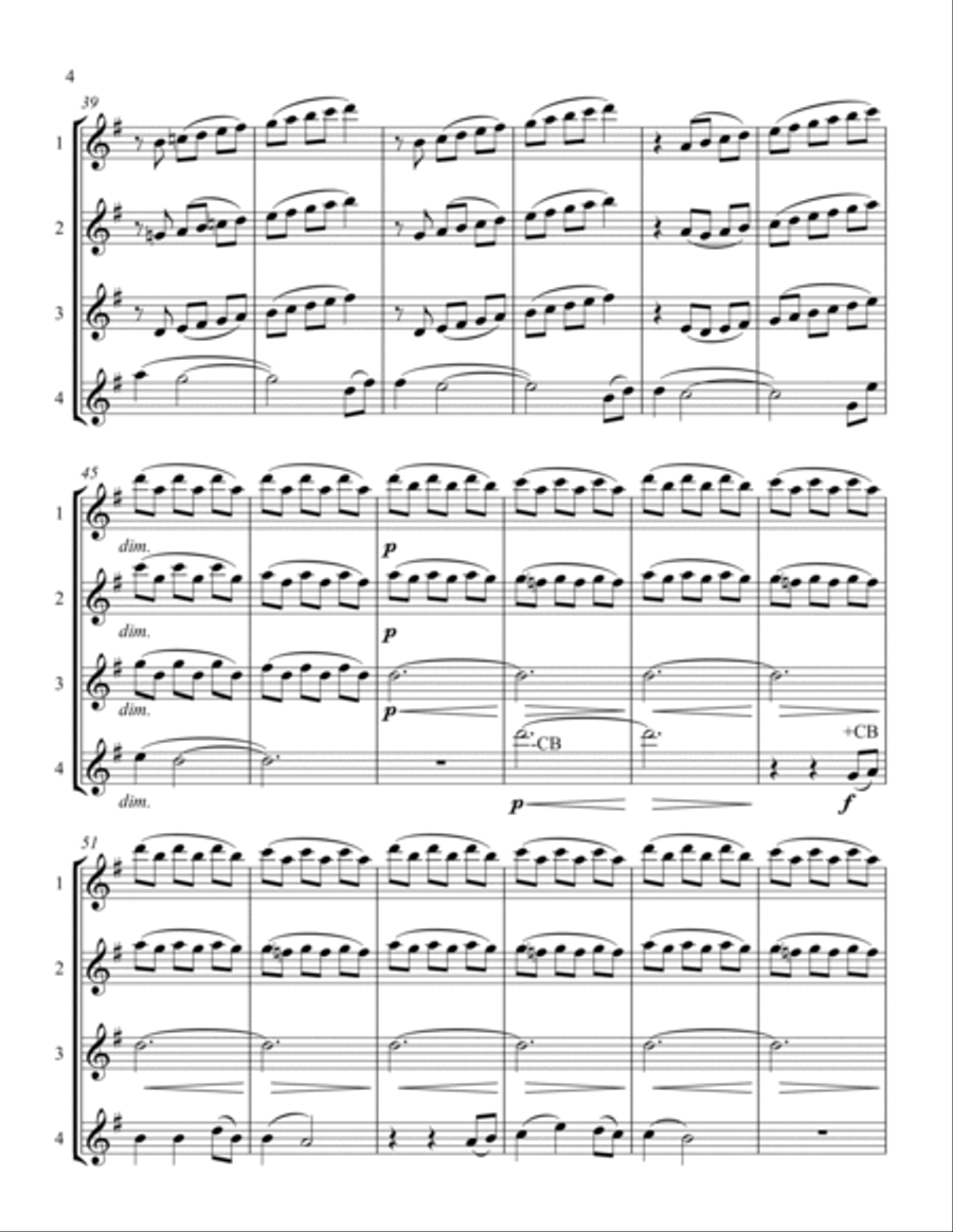 Two Hymns for Flute Choir Flute Choir scores gallery preview page 4
