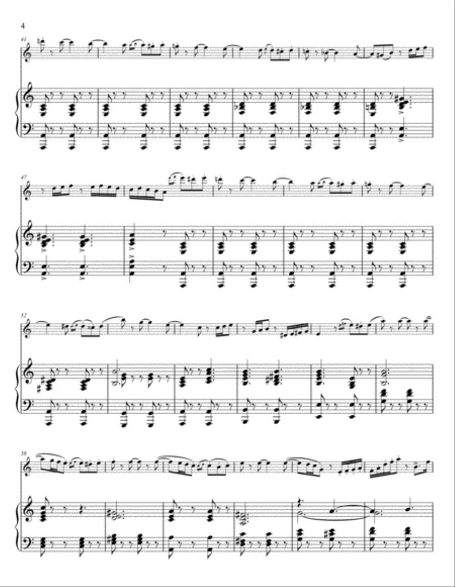 Introduction and Rondo Capriccioso for Flute and Piano Flute Solo scores gallery preview page 4