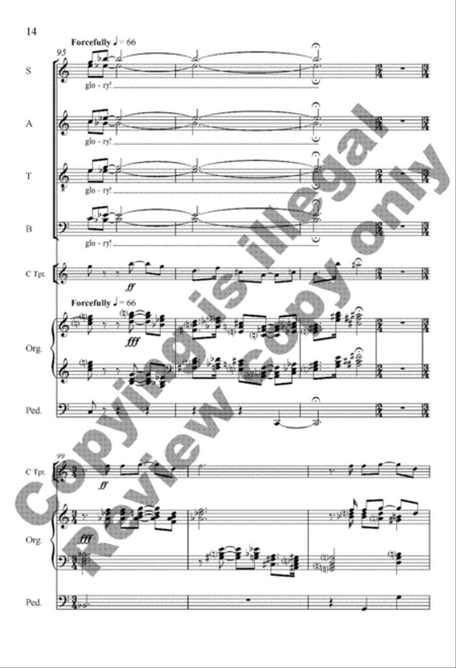 The Voice of the Lord 4-Part scores gallery preview page 14