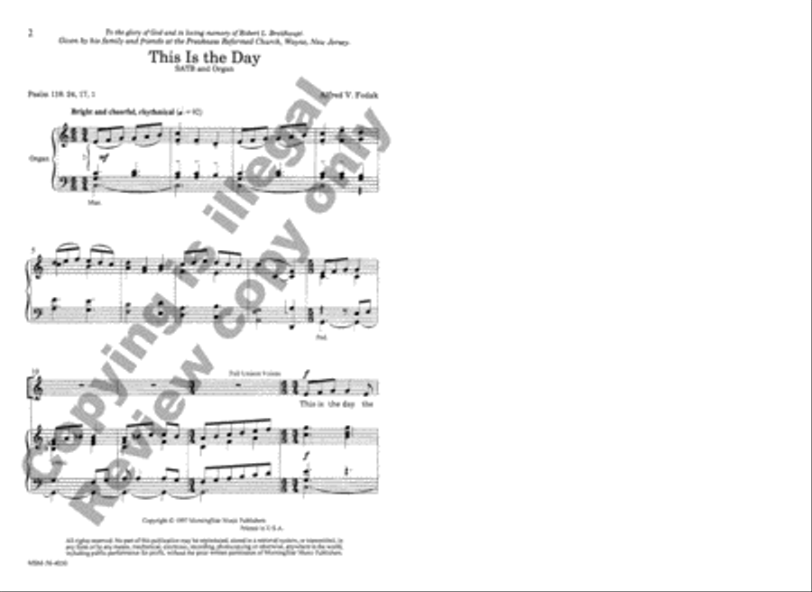 This Is the Day This Is the Day 4-Part scores gallery preview page 2