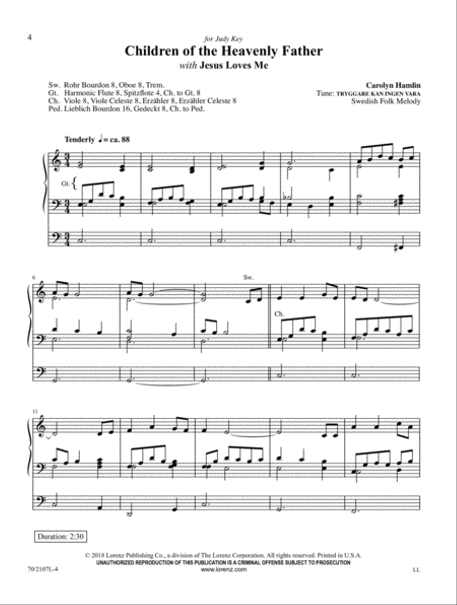 Seasons of the Heart Organ Solo scores gallery preview page 3