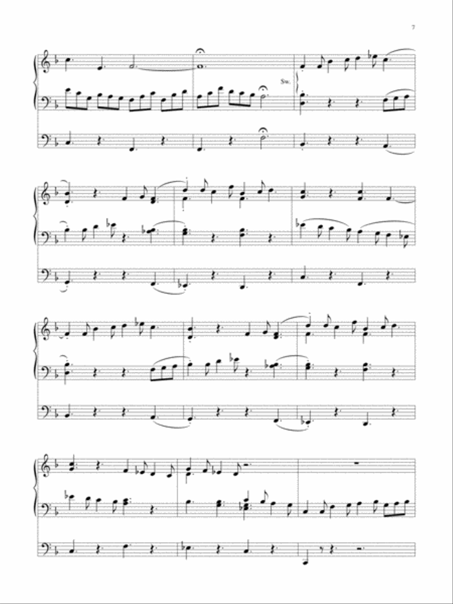 Wondrous Birth Seven Hymn Settings for Organ Organ Solo scores gallery preview page 8