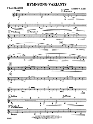 Hymnsong Variants: B-flat Bass Clarinet