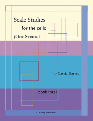 Book cover for Scale Studies for the Cello (One String), Book Three