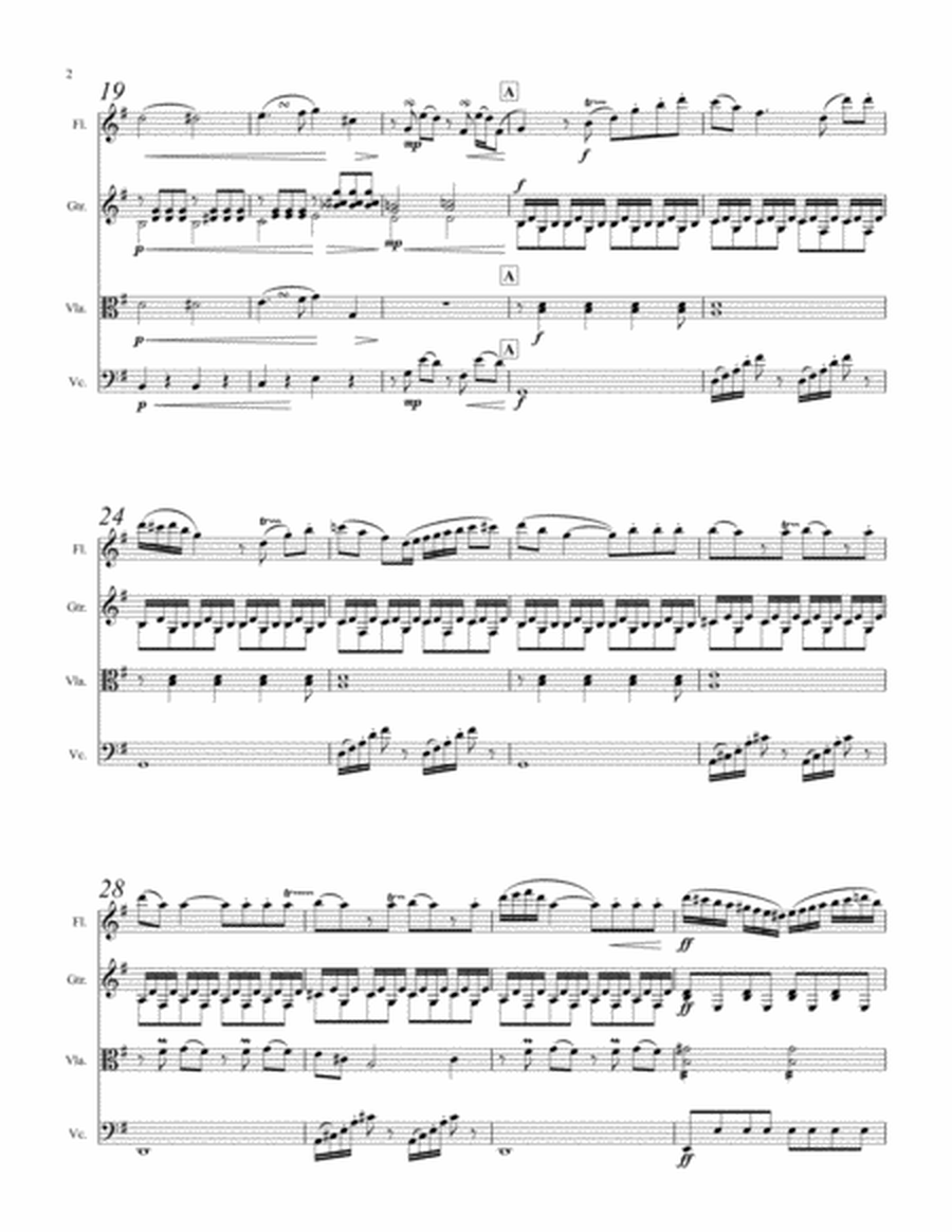 Schubert Quartet for Flute, Guitar, Viola & Cello image number null