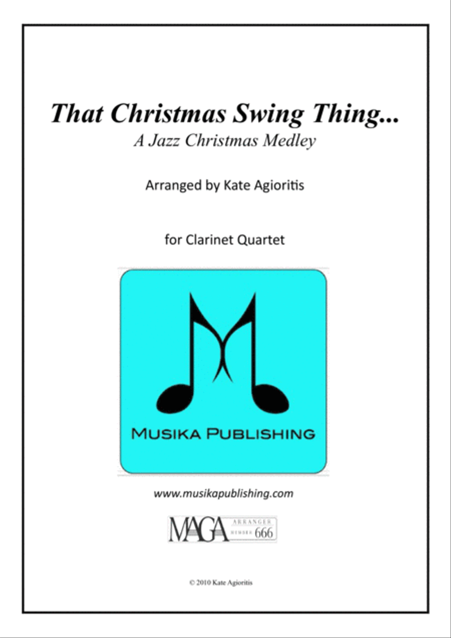 That Christmas Swing Thing... For Clarinet Quartet Clarinet Quartet scores gallery preview page 1