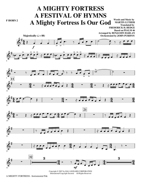 A Mighty Fortress - A Festival of Hymns - F Horn 2