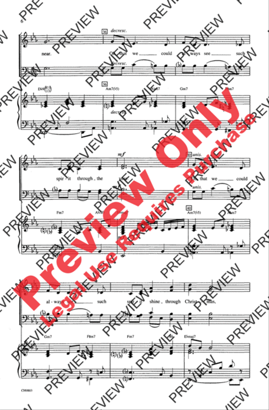 Christmas Time Is Here 4-Part scores gallery preview page 6