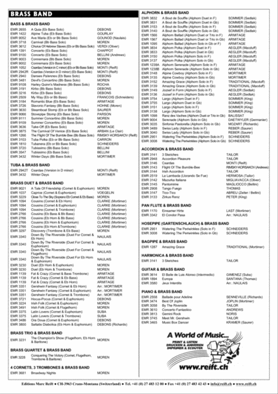 Funiculi Funicula Funiculi Funicula Brass Band scores gallery preview page 13