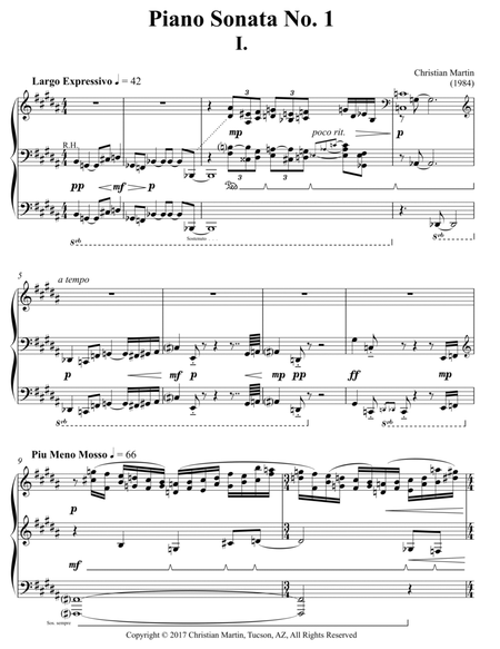 Piano Sonata No. 1 image number null
