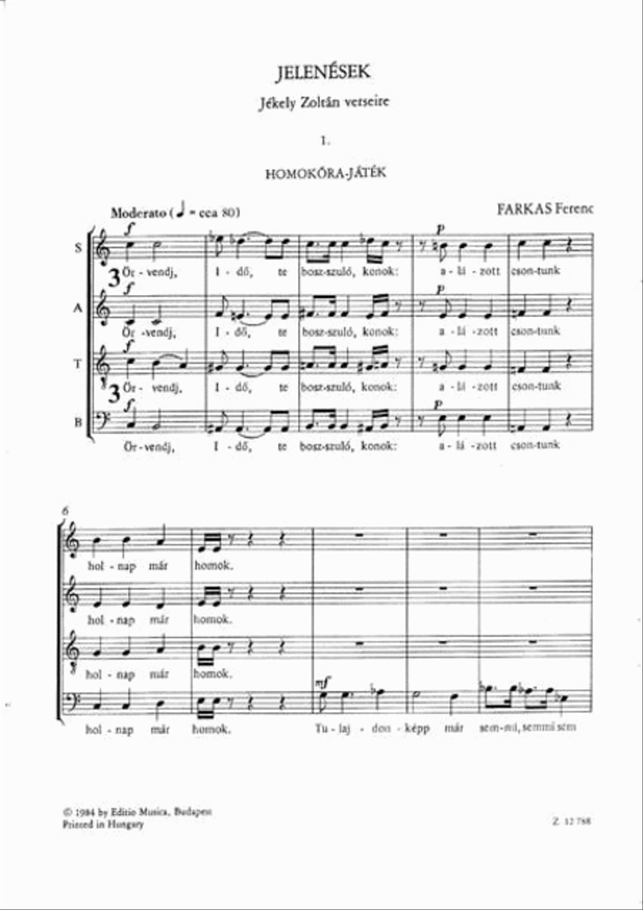 Jelenések Jelenések A Cappella scores gallery preview page 2