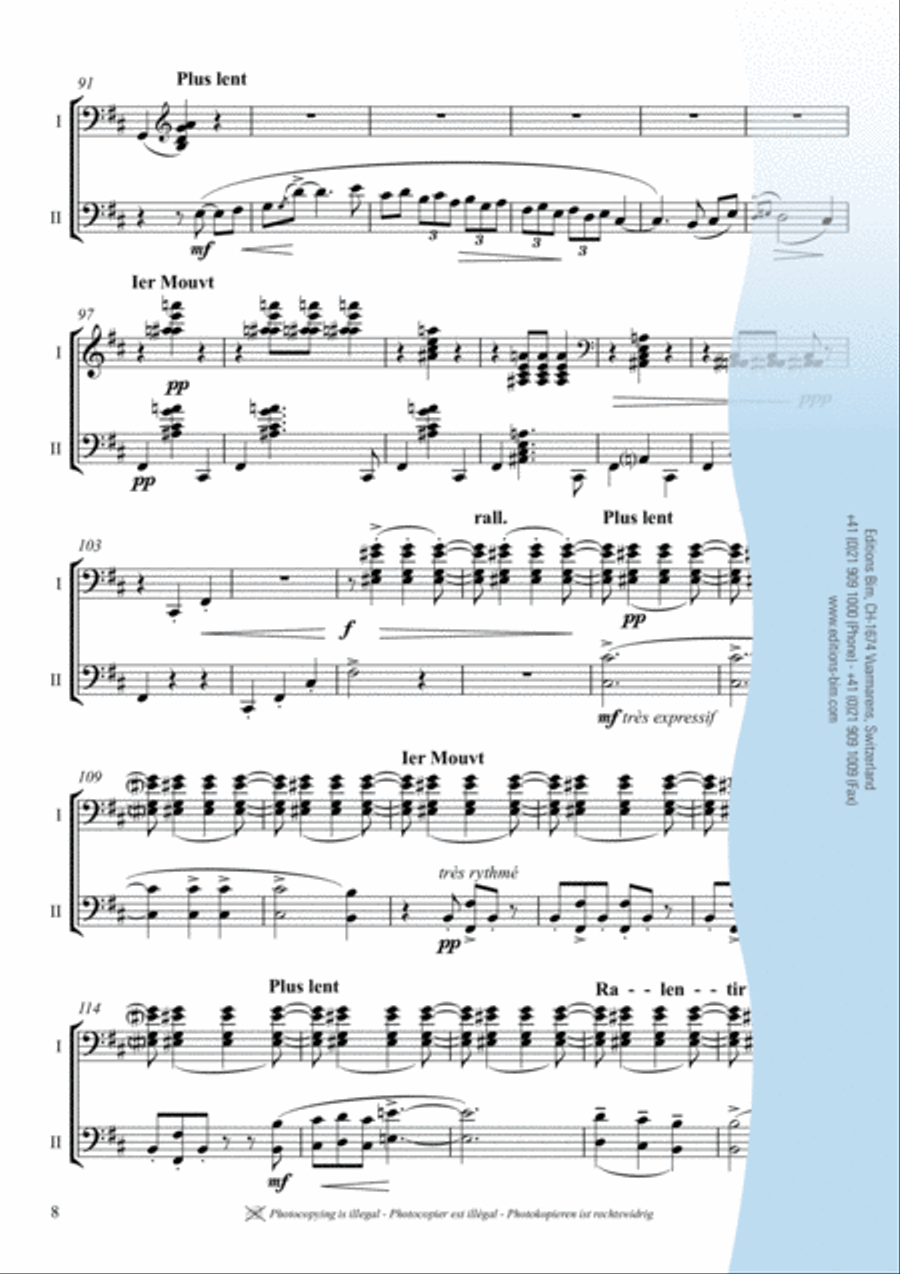 Alborada del gracioso Marimba scores gallery preview page 7