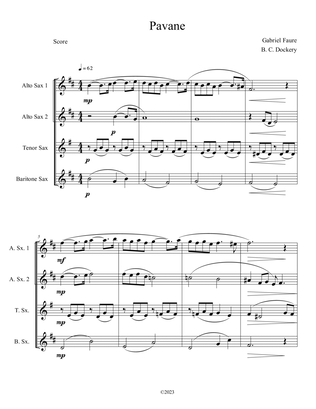 Pavane (Sax Quartet)