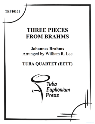 Book cover for Three Pieces from Brahms
