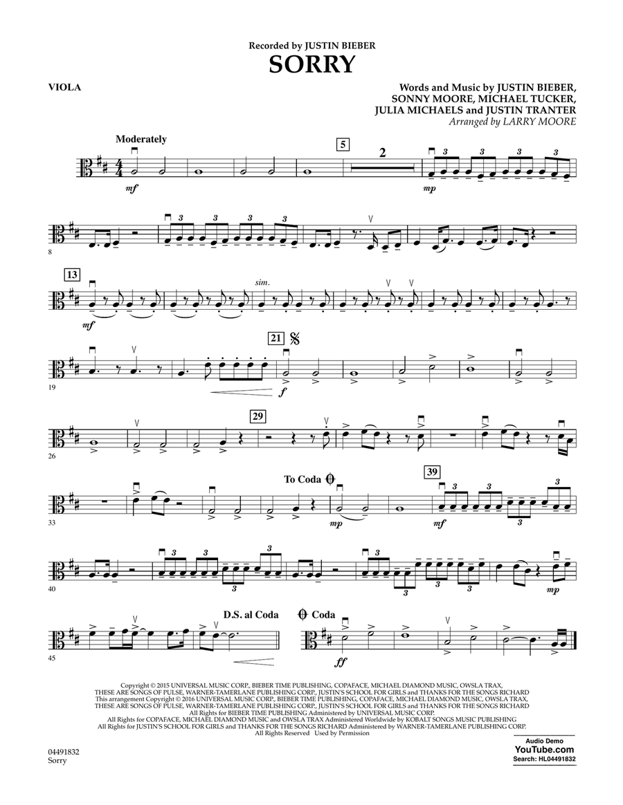 Sorry - Viola