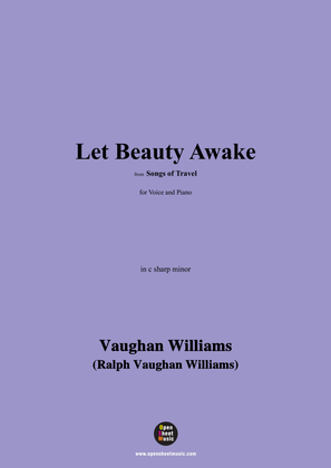 Book cover for Vaughan Williams-Let Beauty Awake,in c sharp minor