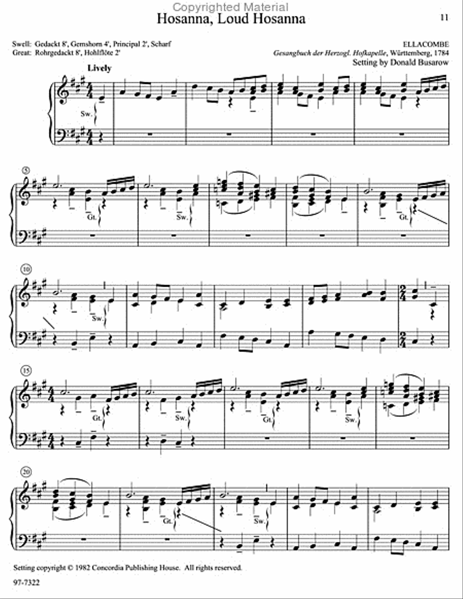 Musica Sacra: Easy Hymn Preludes for Organ, Vol. 7 Organ scores gallery preview page 5