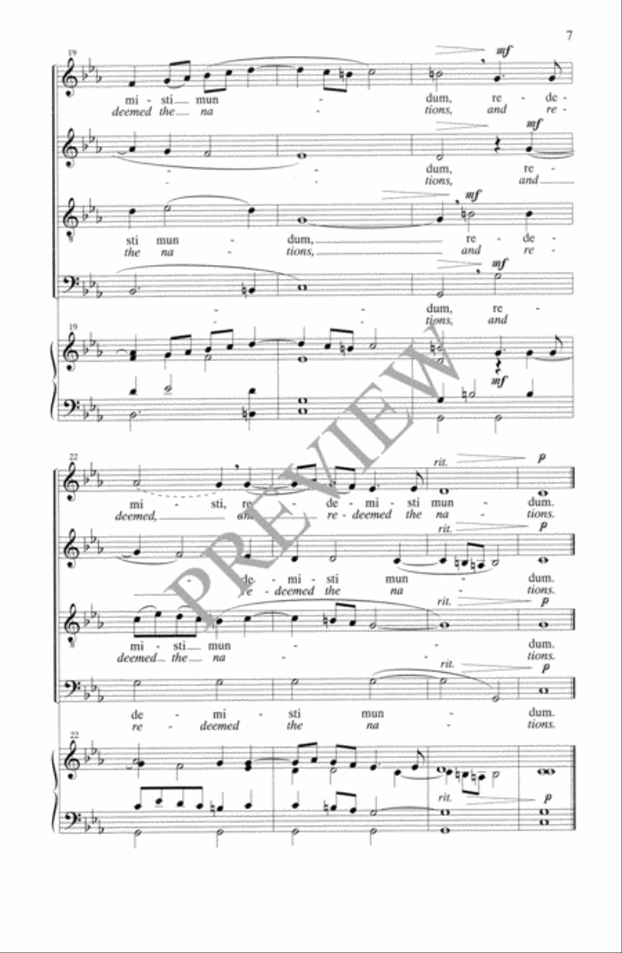 Adoramus te Christe 4-Part scores gallery preview page 8
