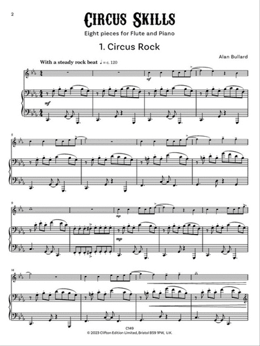 Circus Skills for Flute Flute Solo scores gallery preview page 3