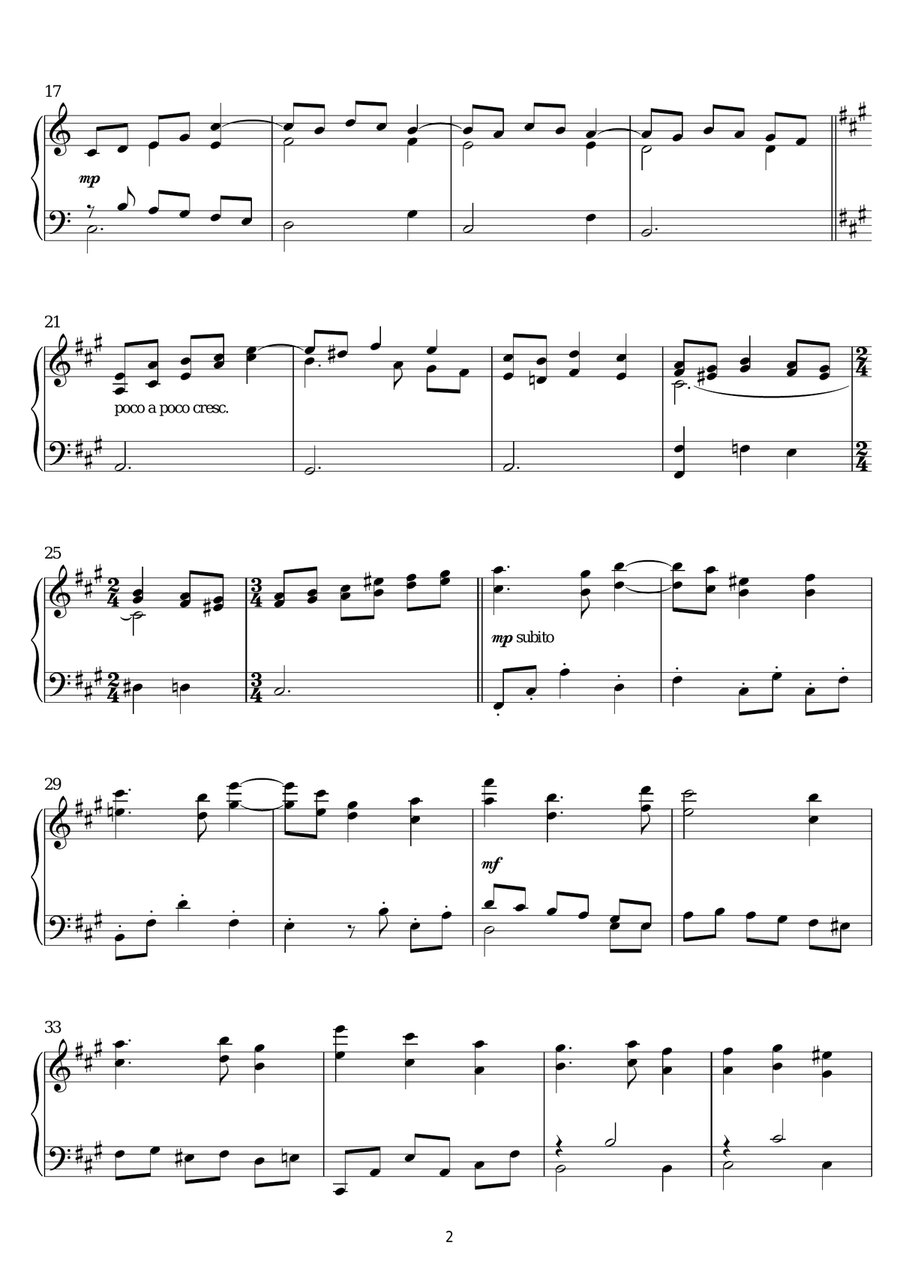 Age Of Innocence (End Credits) Piano Solo scores gallery preview page 2