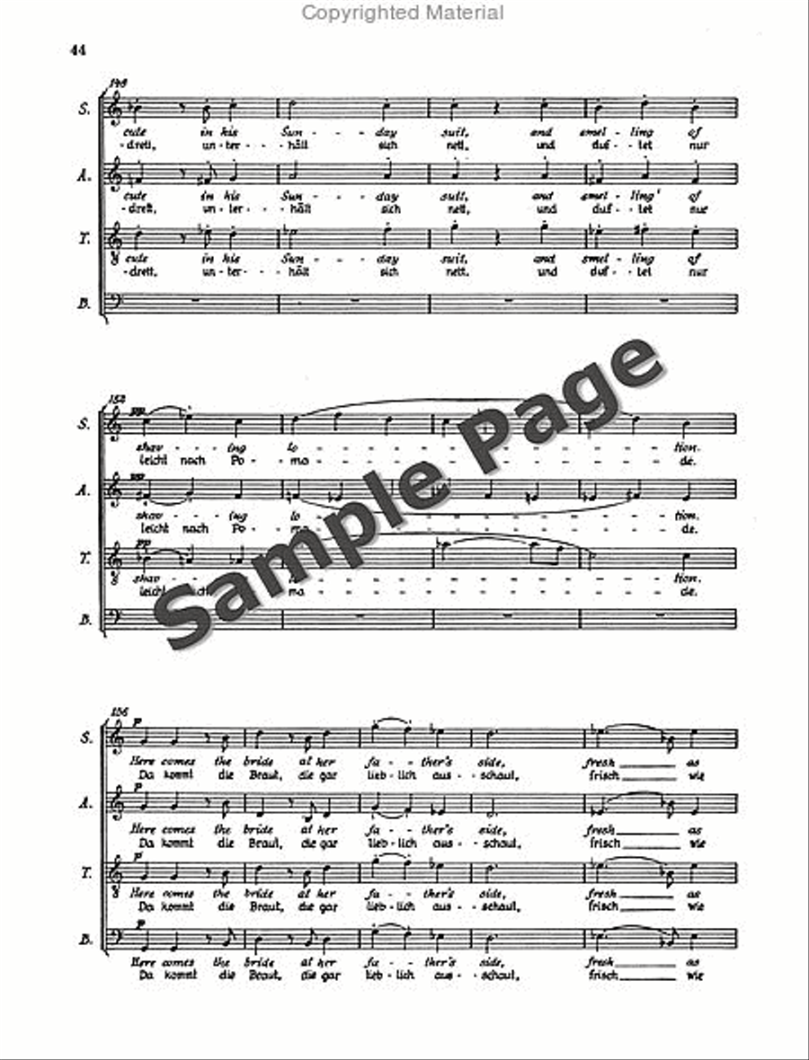 Henze Moralities(1967) Chor.score 4-Part scores gallery preview page 47
