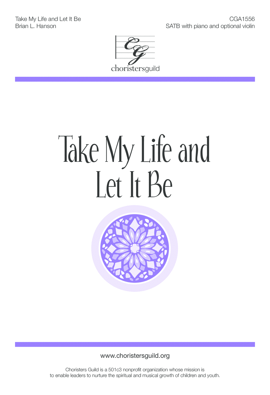 Take My Life and Let It Be 4-Part scores gallery preview page 1