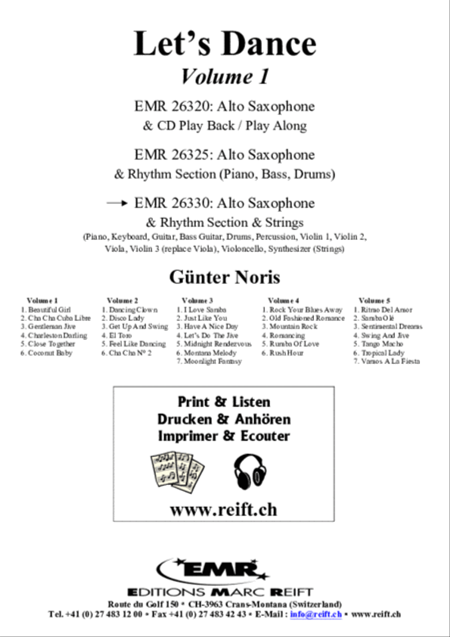 Let's Dance Volume 1 Alto Saxophone scores gallery preview page 2