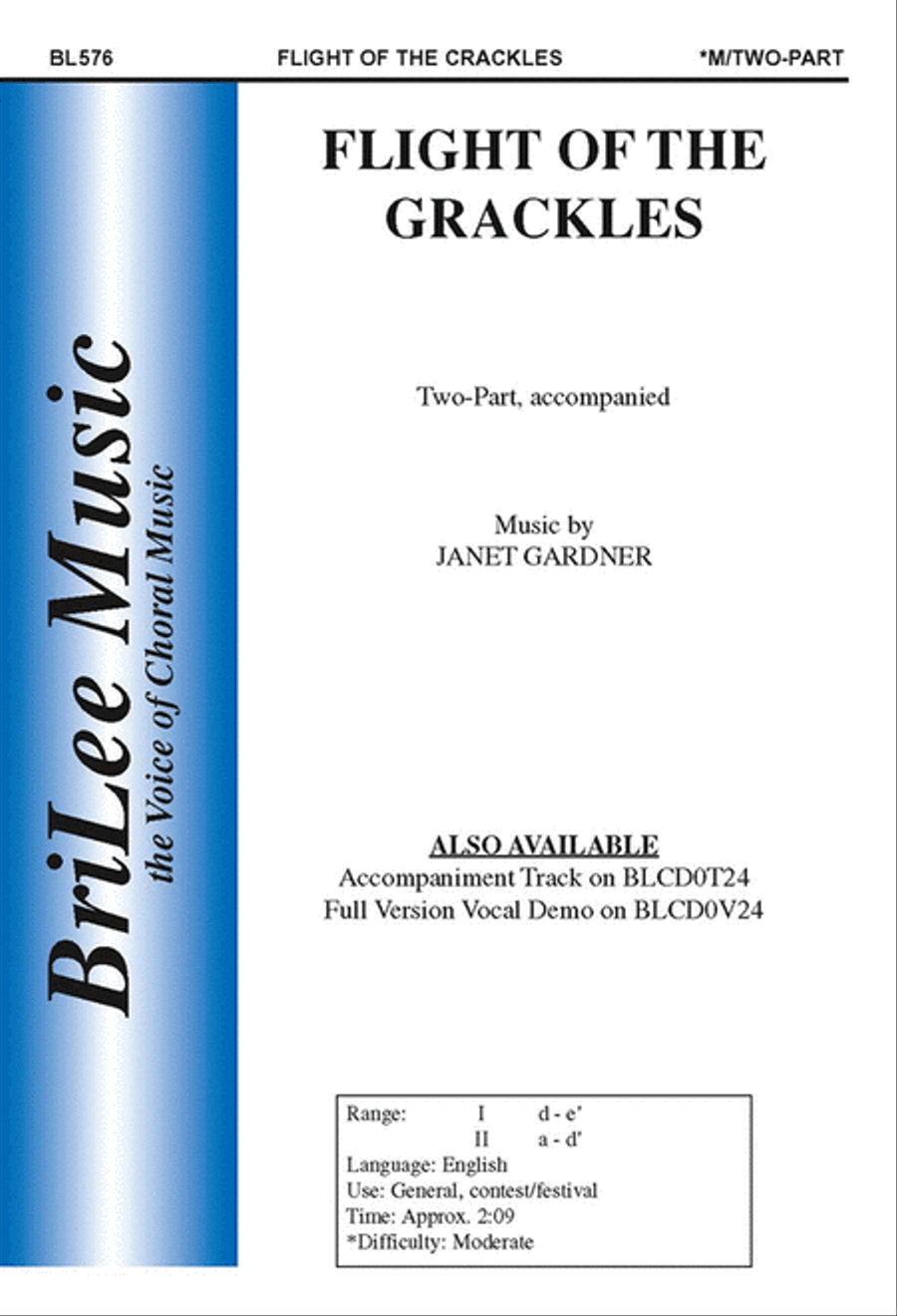 Flight of the Grackles Choir scores gallery preview page 1