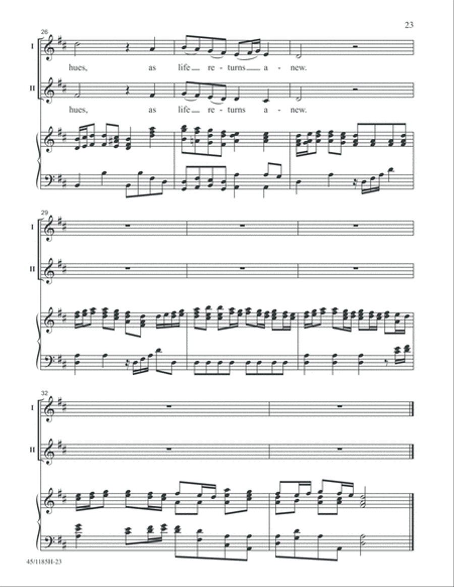 Bach for Young Voices 2-Part scores gallery preview page 23