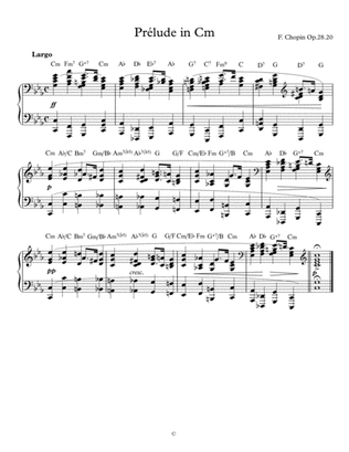 Prélude in Cm Op.28.20 w/ Chord Symbols