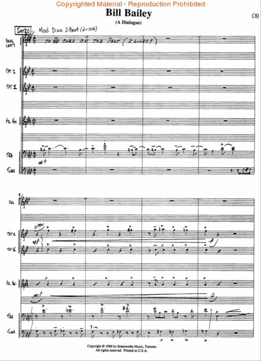 Bill Baily Brass Quintet scores gallery preview page 2