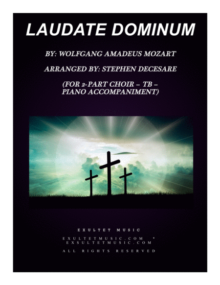Laudate Dominum (for 2-part choir (TB) - Piano Accompaniment) image number null