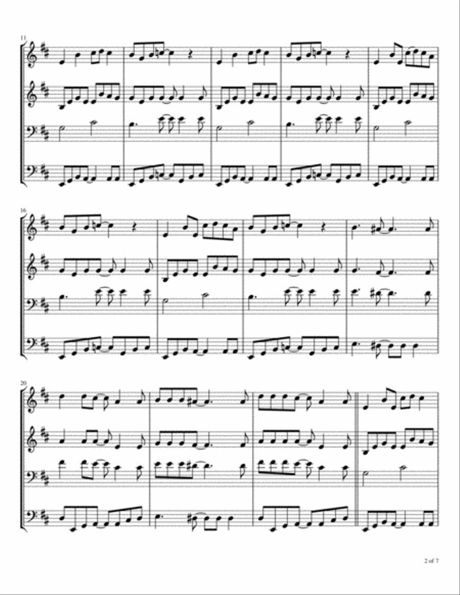 Incense And Peppermints Brass Ensemble scores gallery preview page 3