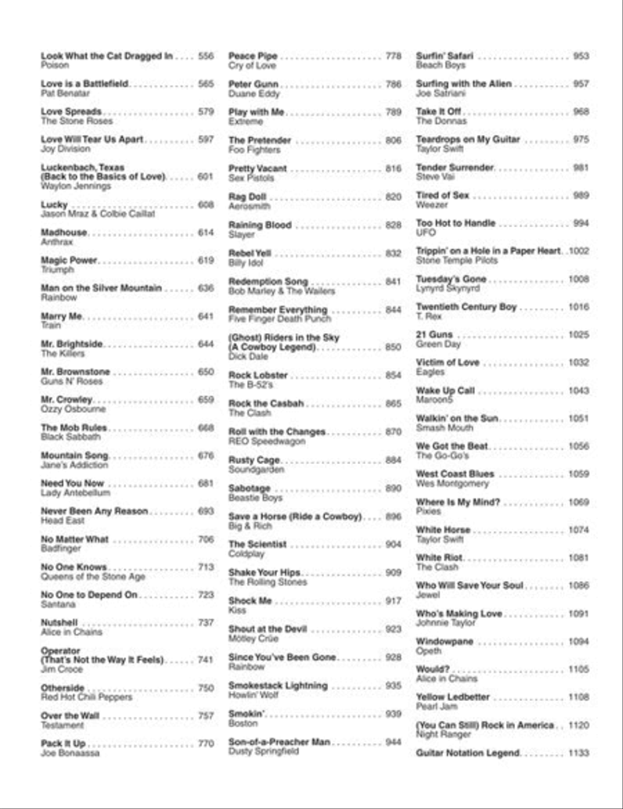 Guitar Tab White Pages - Volume 4 Electric Guitar scores gallery preview page 4