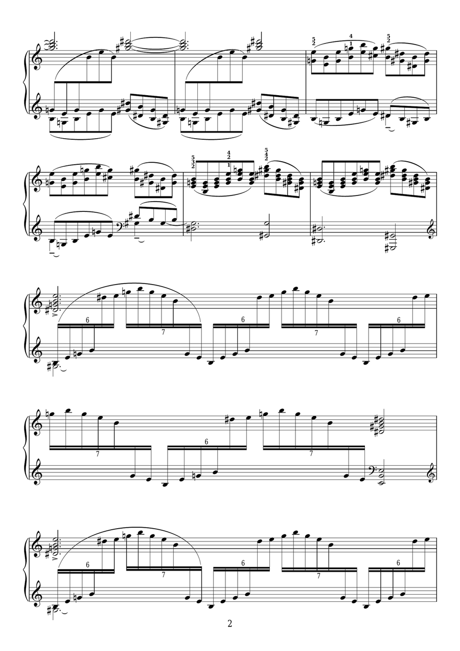 The Planets, Op. 32 - Neptune, The Mystic Piano Solo scores gallery preview page 2