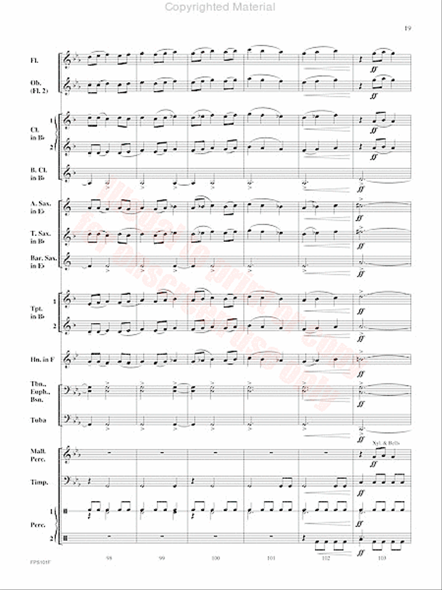 Adversary Concert Band scores gallery preview page 20