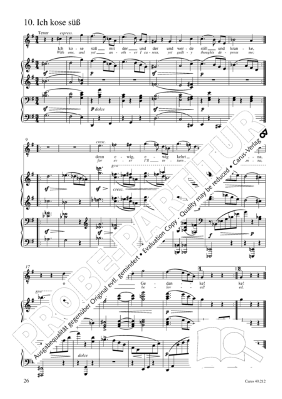 Neue Liebeslieder-Walzer, Op. 65 Choir scores gallery preview page 27