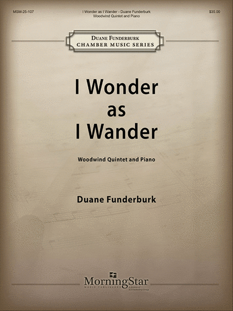 I Wonder as I Wander I Wonder as I Wander Woodwind Quintet scores gallery preview page 1