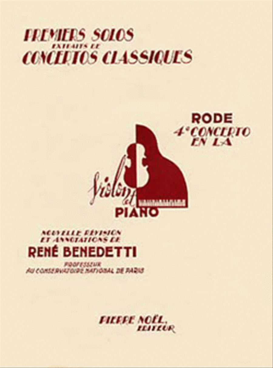 Concerto no. 4 en La maj. : solo no. 1